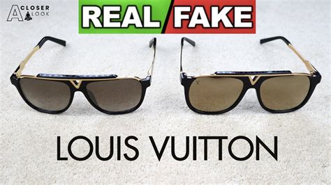 lv evidence sunglasses real v fake|how to check for false louis vuitton.